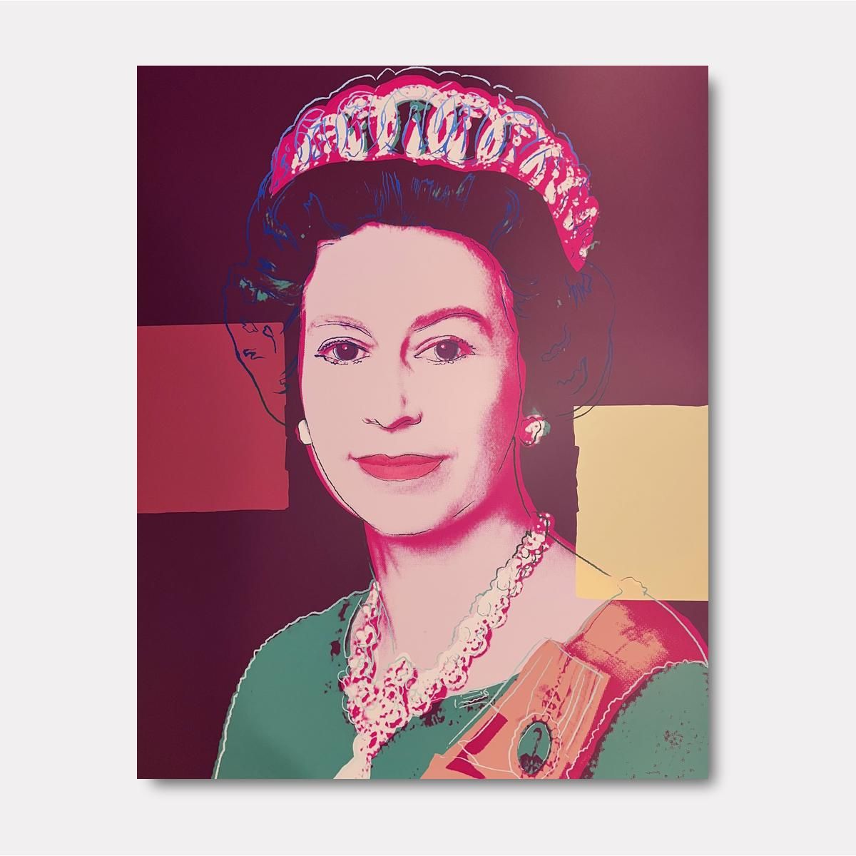 Andy Warhol- Silk Screen on Museum Board "Queen Elizabeth II of the United Kingdom 335"