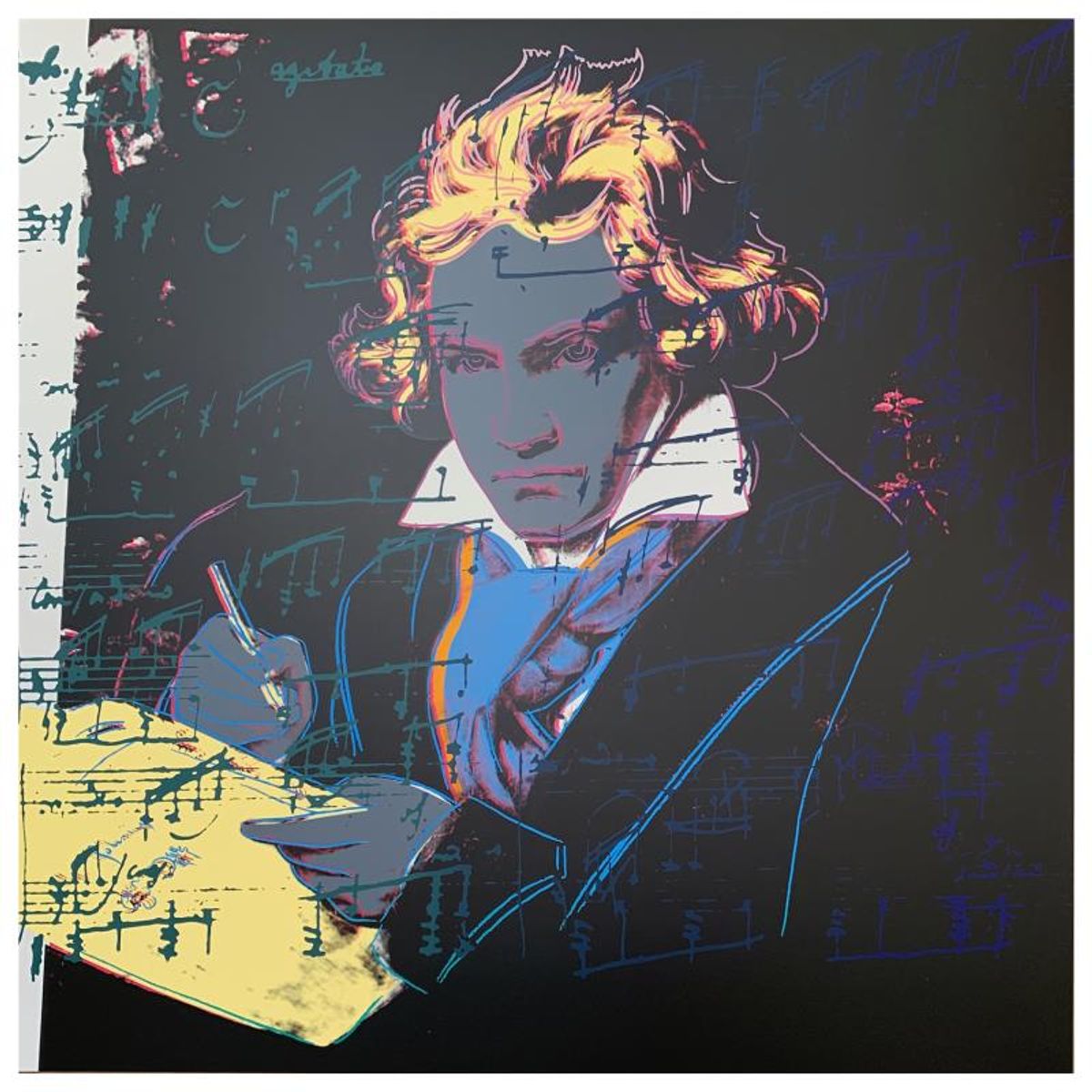 Andy Warhol "Beethoven" Limited Edition Silk Screen Print from Sunday B Morning.