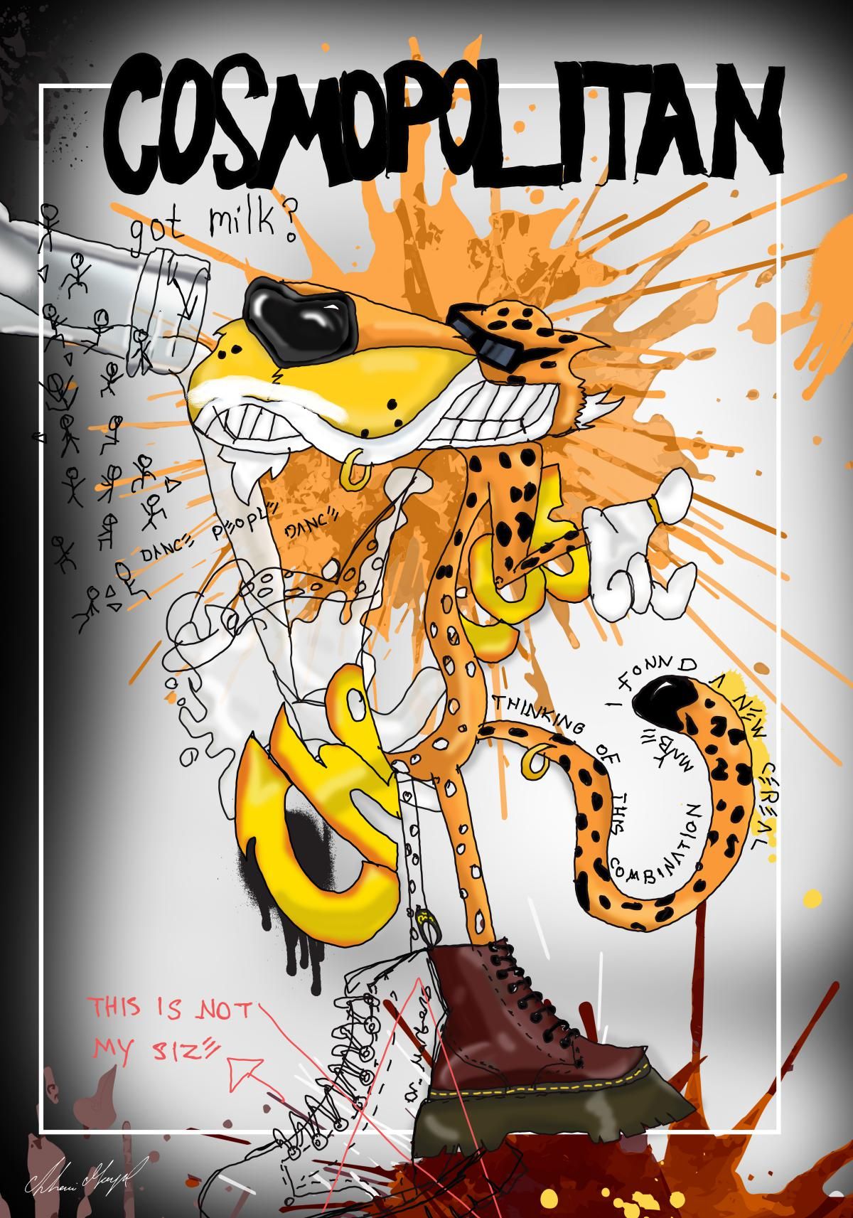 Shani Moyal- Mixed Media "Cheetos"