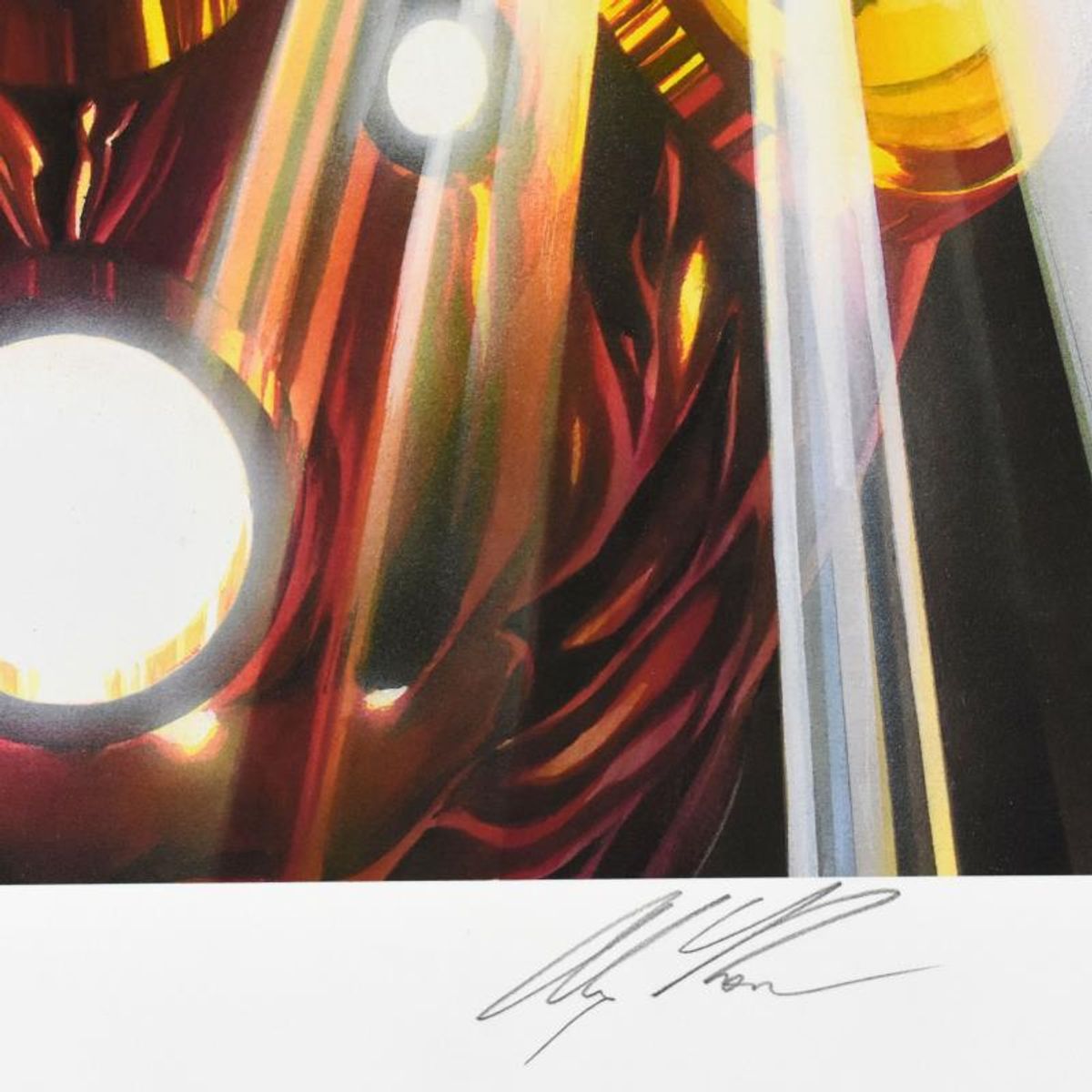 Marvel Comics, "Iron Man Visions" Limited Edition Giclee, Numbered and Hand Signed by Alex Ross with Letter of Authenticity.