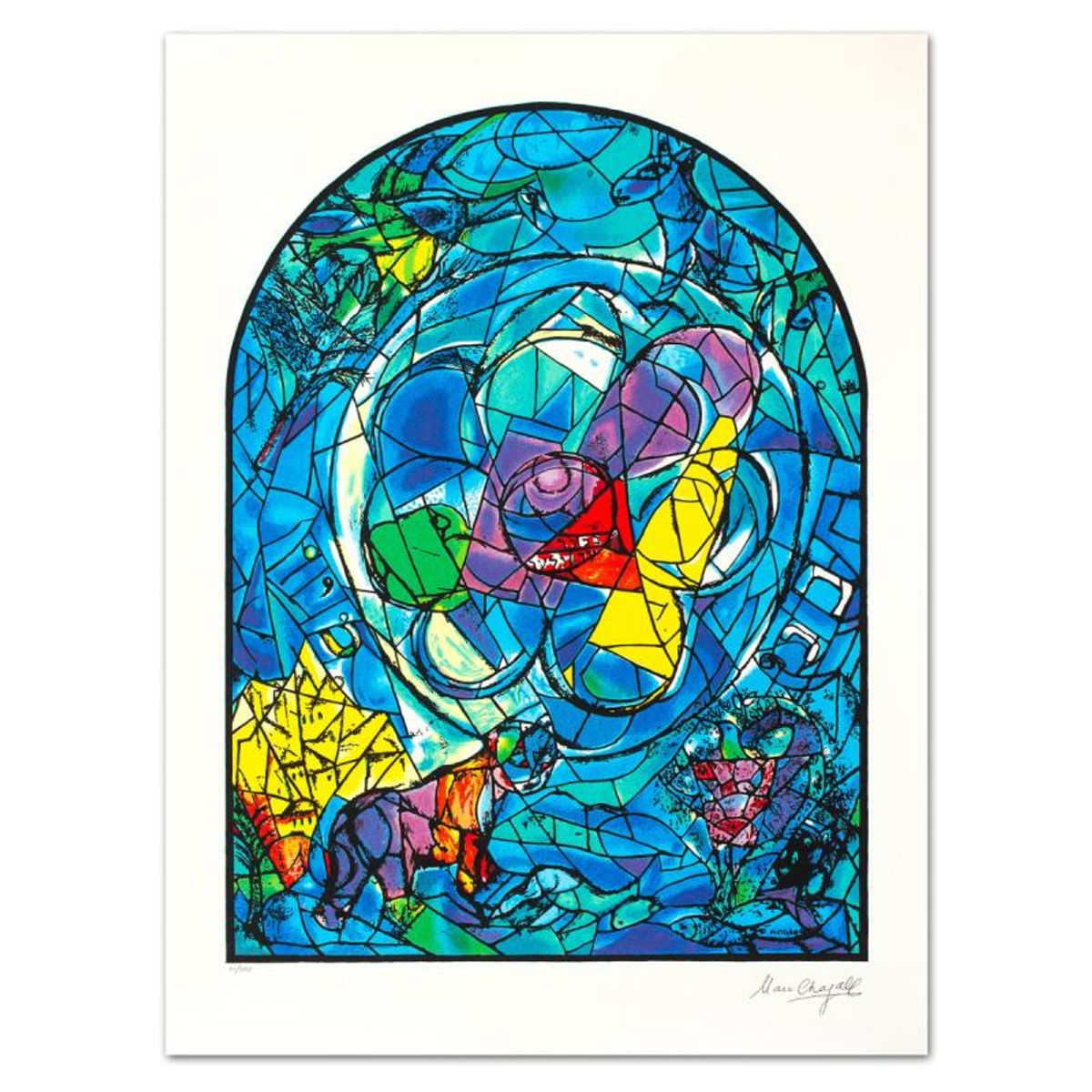Marc Chagall (1887-1985), "Benjamin" Limited Edition Serigraph with Letter of Authenticity.