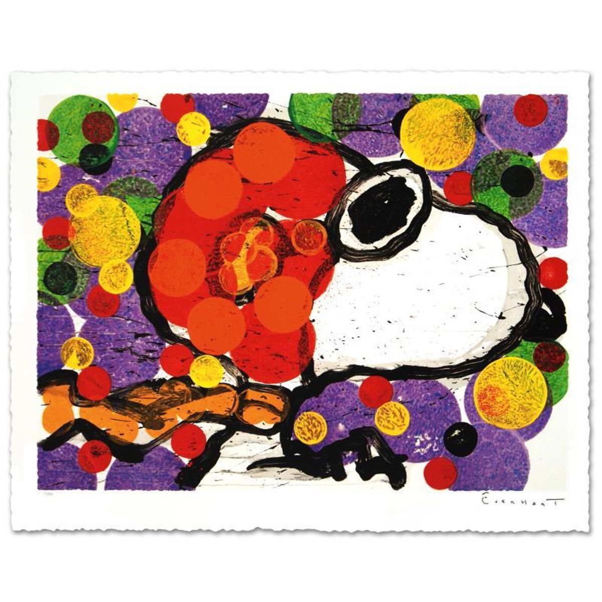 Tom Everhart, "Synchronize My Boogie - Evening" Hand Signed Limited Edition Hand Pulled Original Lithograph with Certificate of Authenticity.