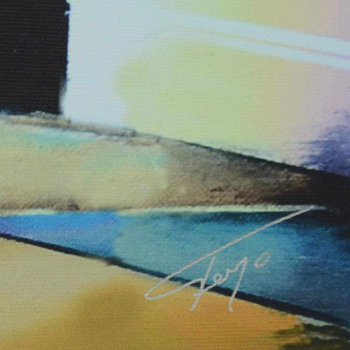Ferjo, "Homage to Santa Maria & Picasso" Limited Edition on Canvas, Numbered and Signed with Letter of Authenticity.