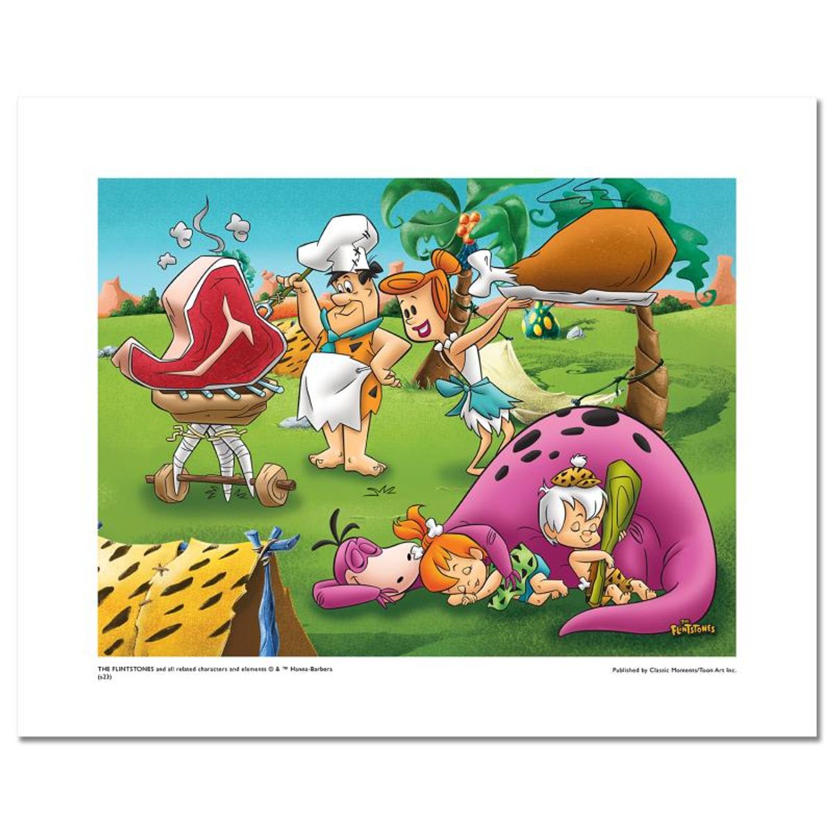 The Flintstones "Cookout" Numbered Limited Edition with Certificate of Authenticity.