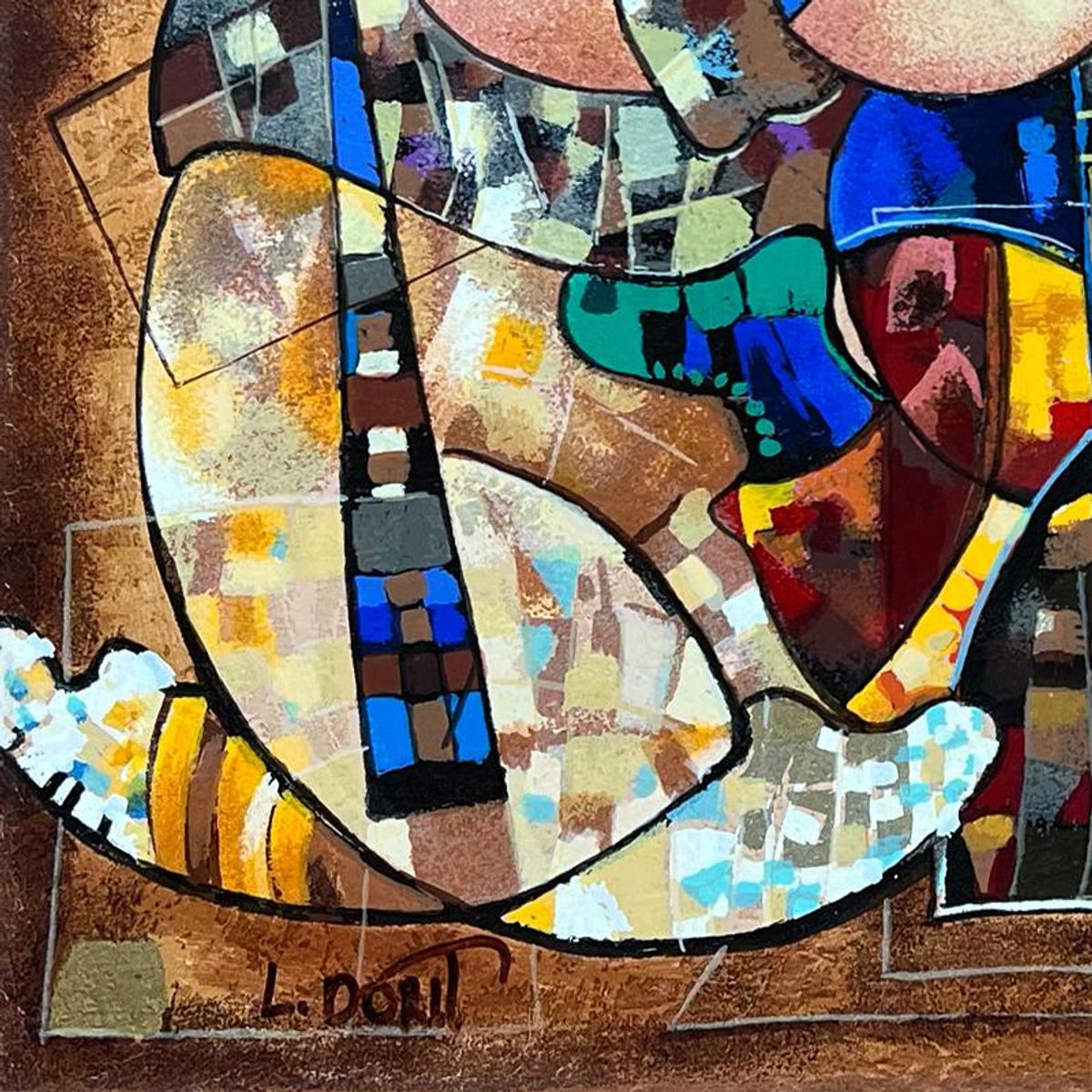 Dorit Levi, "Peaceful Feelings" Limited Edition Serigraph, Hand Signed and Numbered with Letter of Authenticity.