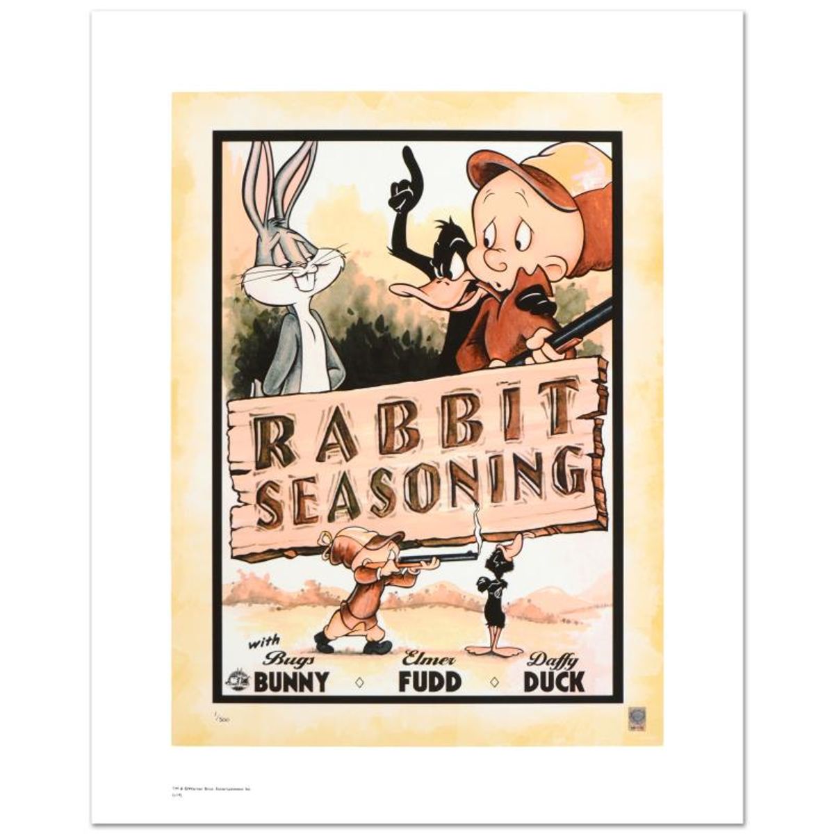 Looney Tunes, "Rabbit Seasoning" Numbered Limited Edition with Certificate of Authenticity.