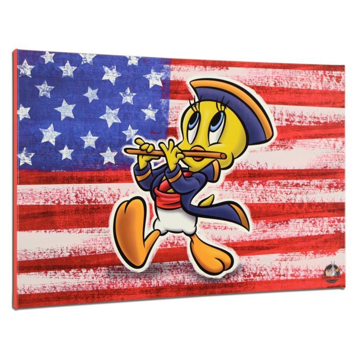 Looney Tunes, "Patriotic Series: Tweety" Numbered Limited Edition on Gallery Wrapped Canvas with Certificate of Authenticity.