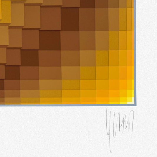 Yvaral, "Star" Limited Edition Serigraph, Numbered and Hand Signed with Letter of Authenticity
