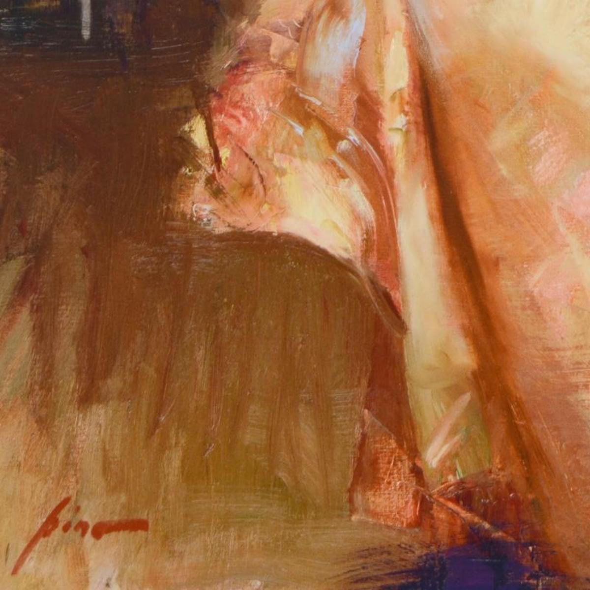Pino (1939-2010)- Hand Embellished Giclee on Canvas "Isabella"