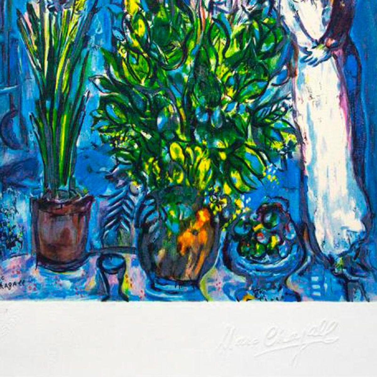 Marc Chagall (1887-1985), "Les Maries" Framed Limited Edition Lithograph with Letter of Authenticity.
