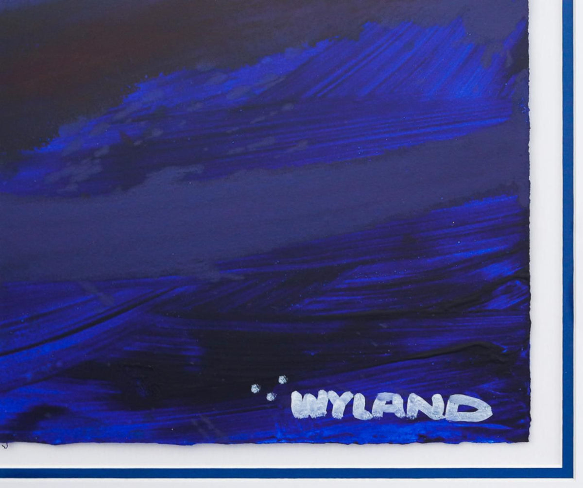 Wyland- Original Watercolor Painting on Deckle Edge Paper "Abstract"