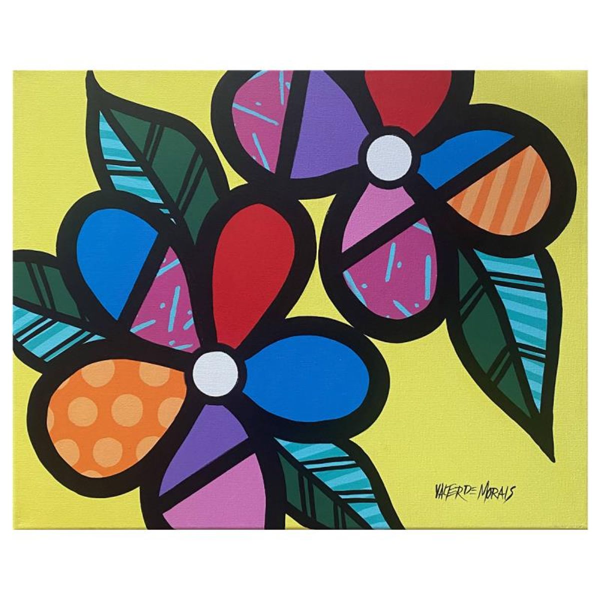 Valter Morais, Original Acrylic Painting on Canvas, Hand Signed with Letter of Authenticity.