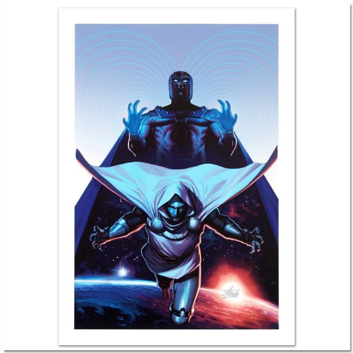 Stan Lee Signed, Marvel Comics Limited Edition Canvas 4/99 "X-Men #16" with Certificate of Authenticity.