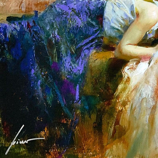 Pino (1939-2010), "Innocence" Limited Edition on Canvas, Numbered 99/295 and Hand Signed with Certificate of Authenticity.