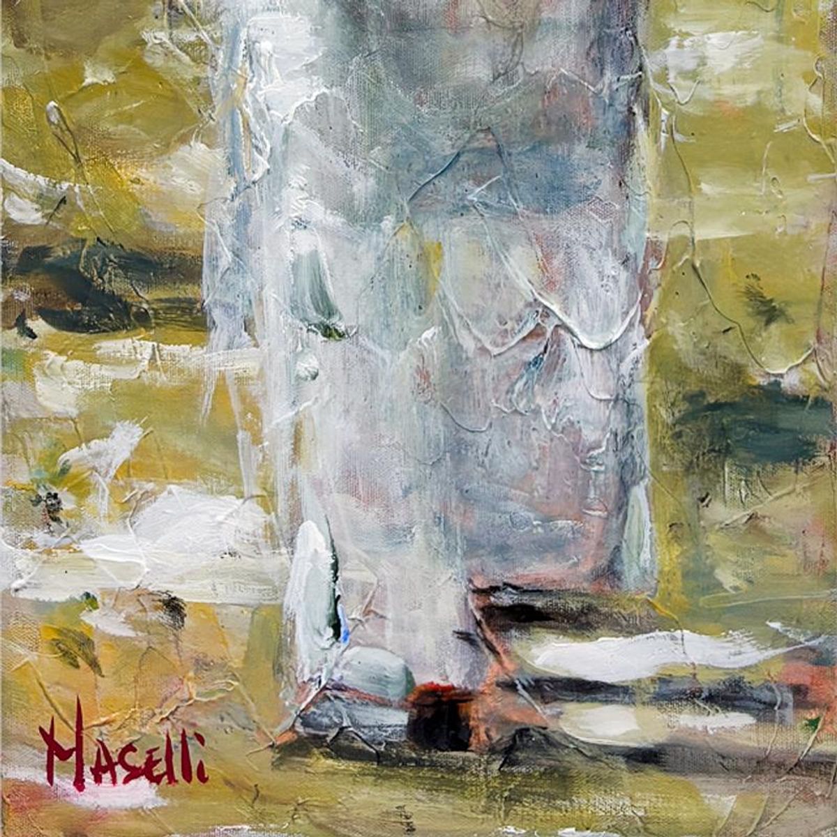 Michael Maselli, Original Painting on Canvas, Hand Signed with Letter of Authenticity.
