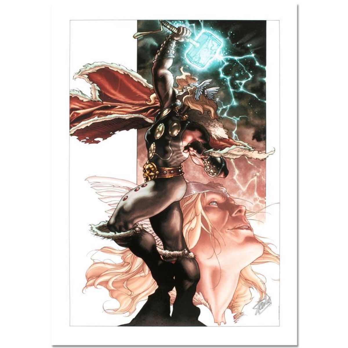 Stan Lee Signed, Marvel Comics "Thor: For Asgard #3" Limited Edition Canvas, Numbered 2/10 with Certificate of Authenticity.