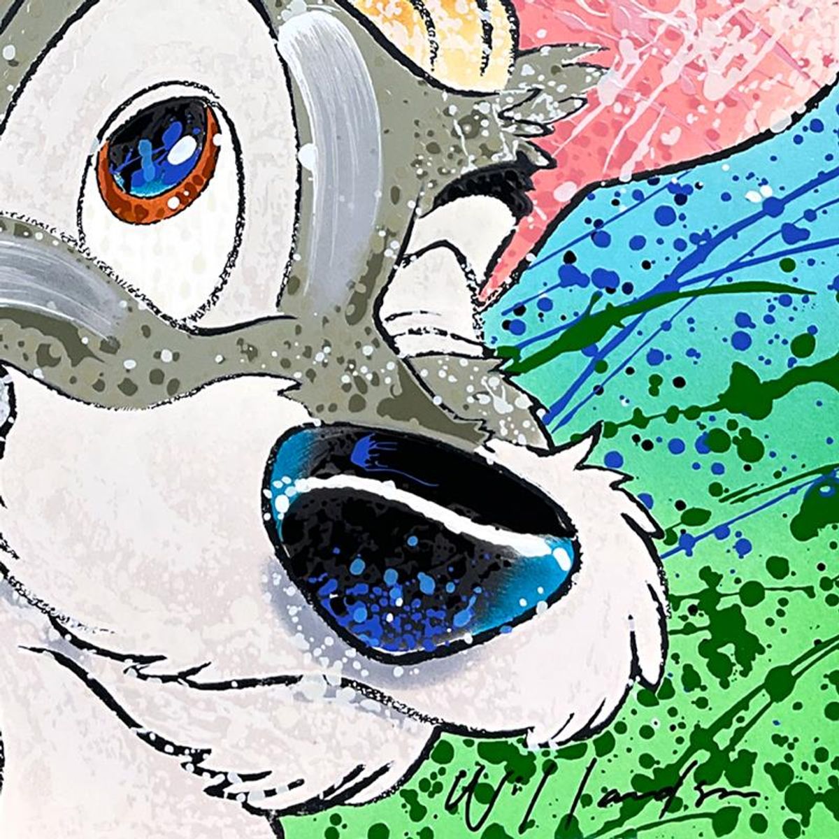 #1 of edition - David Willardson, "Hair of the Dog" Limited Edition Serigraph, Numbered 1/195 and Hand Signed with LOA.
