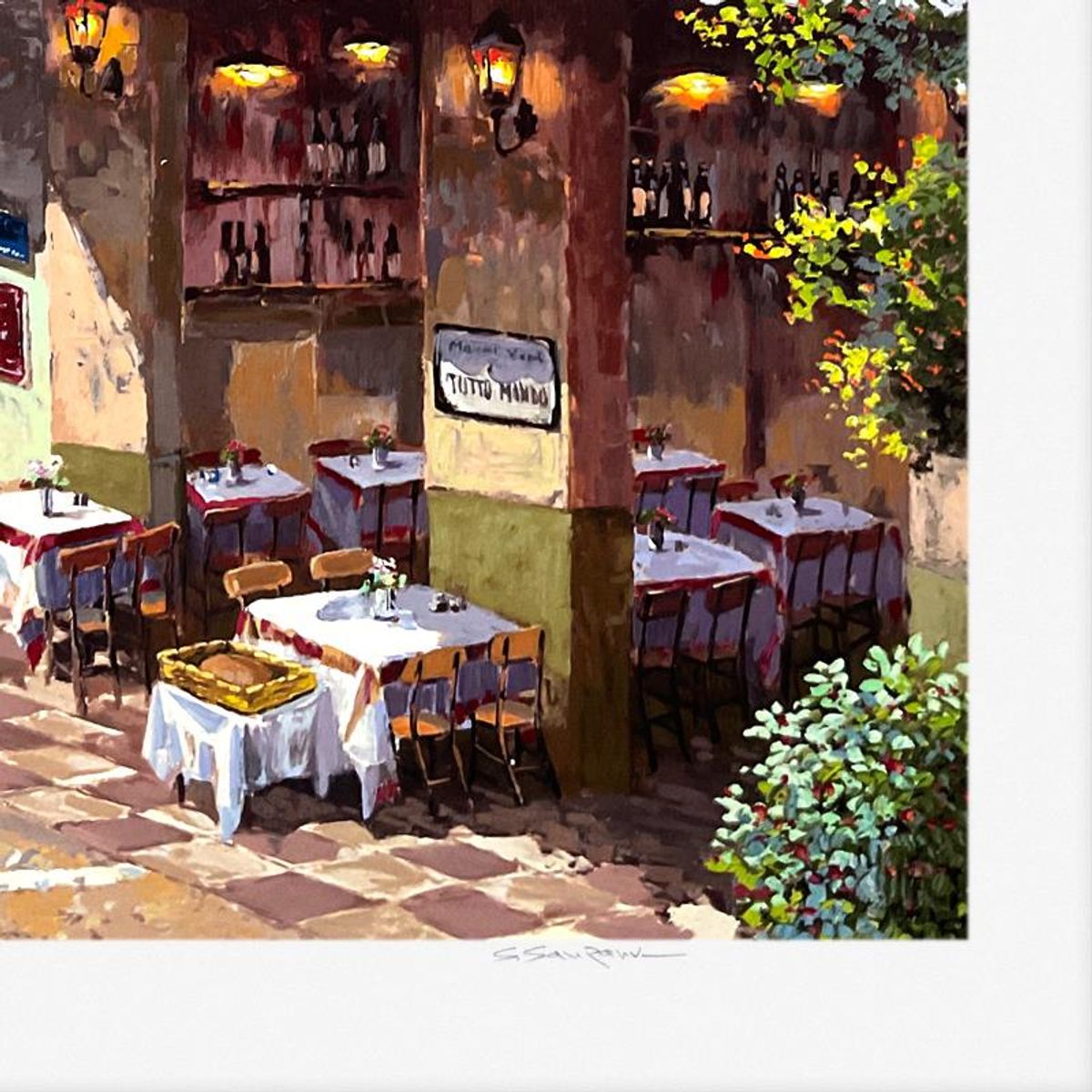 Sam Park, "Antica Giacomo" Limited Edition Printer's Proof Serigraph, Numbered 1/4 and Hand Signed with Letter of Authenticity.