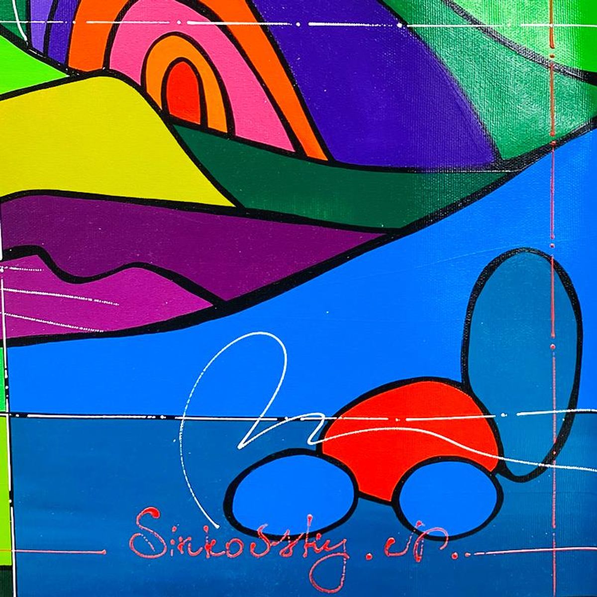 Natalia Sinkovsky, Original Acrylic Painting on Canvas, Hand Signed with Letter of Authenticity