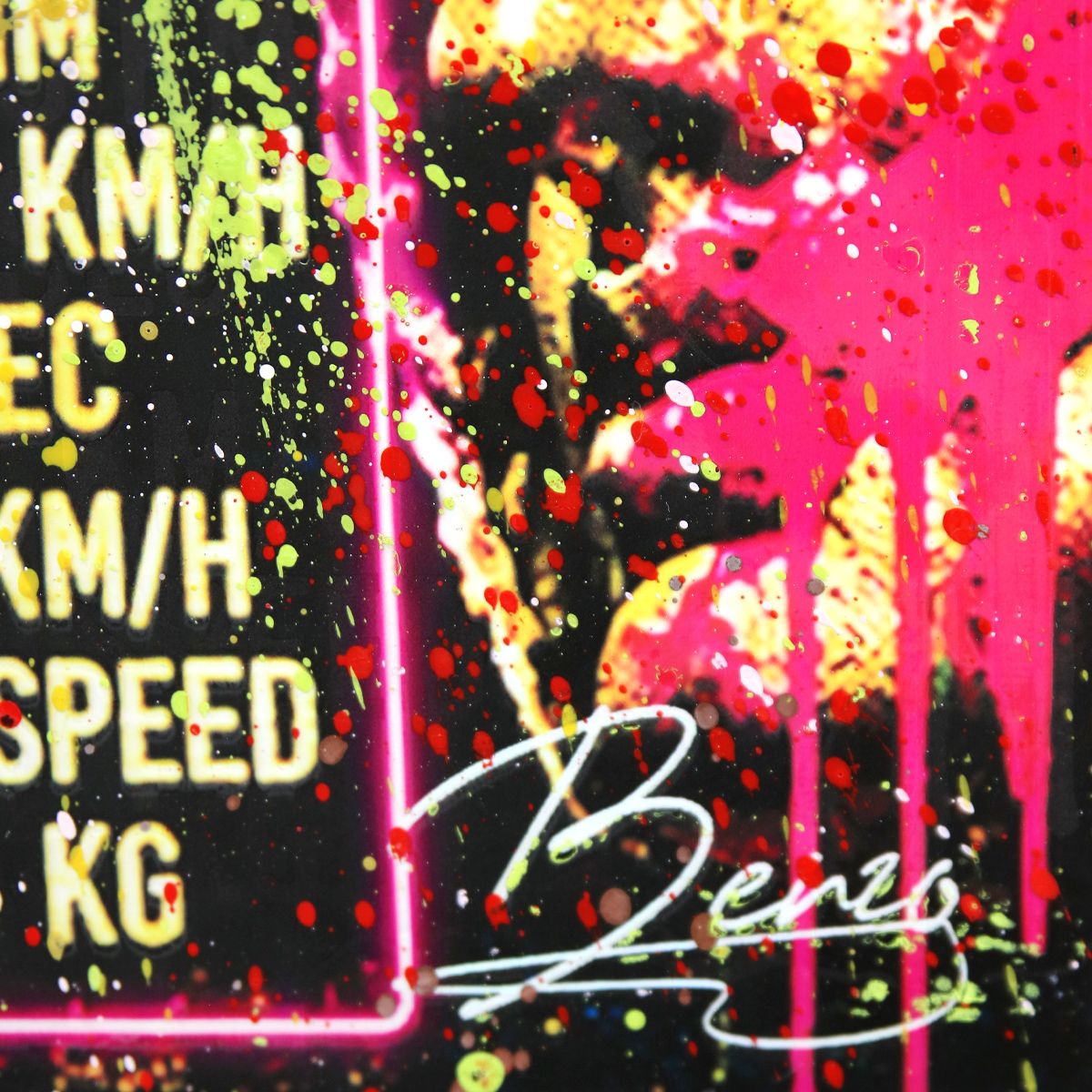 Benzo- Original Mixed media on Steel "Veneno: Built Without Compromise"
