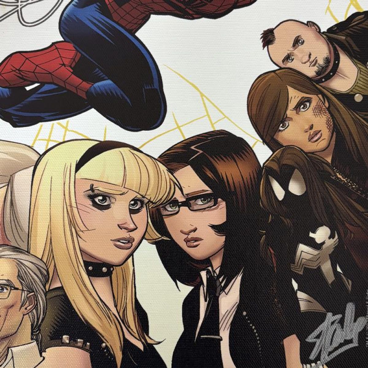 Stan Lee Signed, Marvel Comics "Ultimate Spider-Man #150" Limited Edition Canvas, Numbered 8/10 with COA.