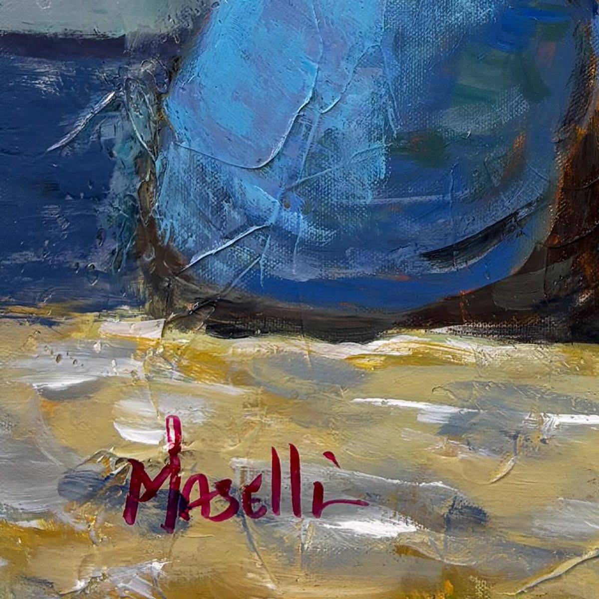 Michael Maselli, Original Painting on Canvas, Hand Signed with Letter of Authenticity.