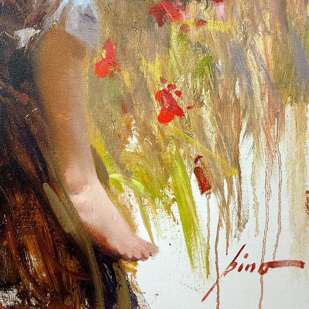 Pino (1939-2010), "Peaceful Rest" Limited Edition on Canvas, Numbered 169/295 and Hand Signed with Certificate of Authenticity.