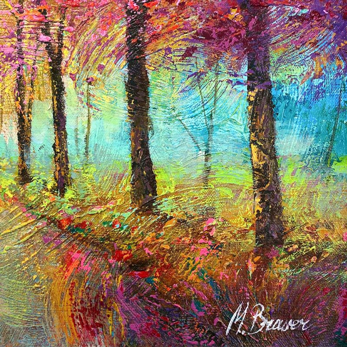 Mark Braver, Original Oil Painting on Canvas, Hand Signed with Letter of Authenticity.