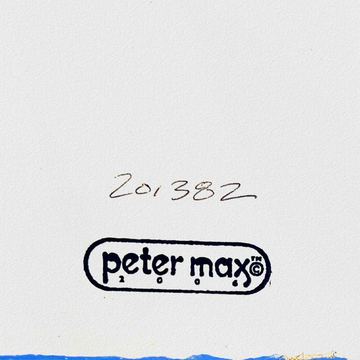 Peter Max, "United We Stand" Framed One-of-a-Kind Mixed Media, Hand Signed with Registration Number Certifying Authenticity.