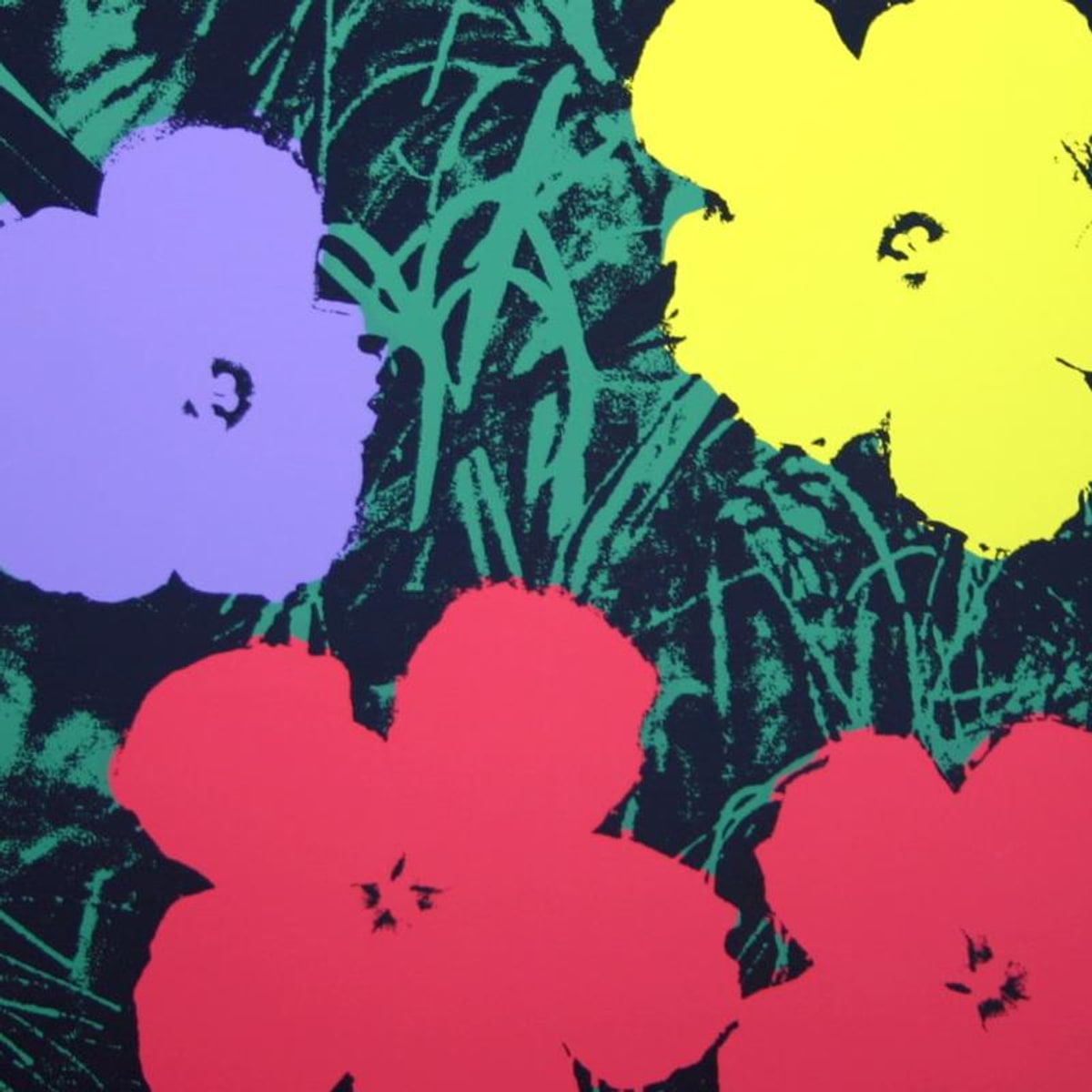 Andy Warhol (1928-1987), "Flowers 11.73" Silk Screen Print from Sunday B Morning.