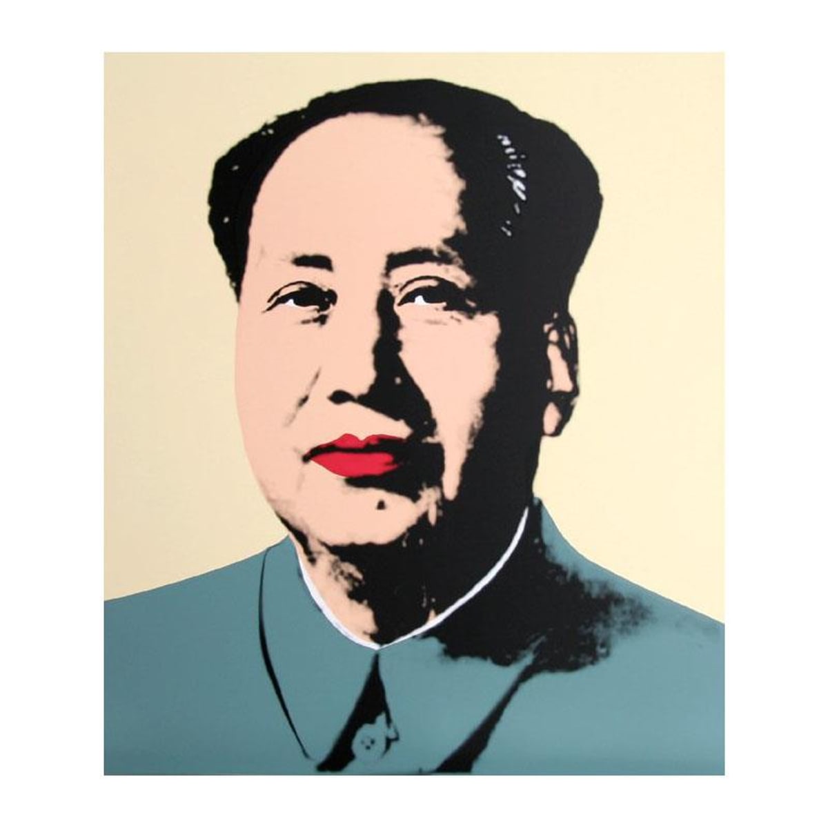 Andy Warhol (1928-1987), "Mao Yellow" Silk Screen Print from Sunday B Morning.