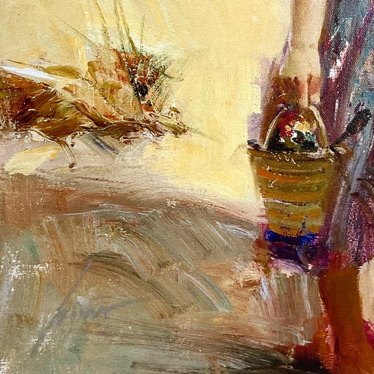 Pino (1939-2010), "Golden Afternoon" Limited Edition on Canvas, Numbered 57/295 and Hand Signed with Certificate of Authenticity.