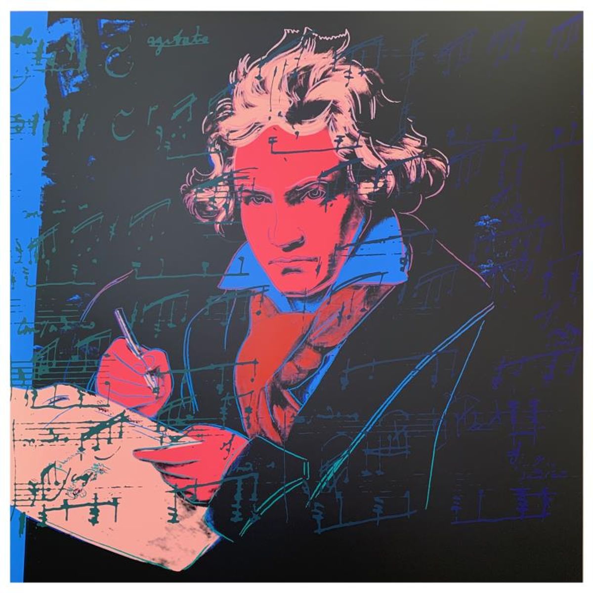 Andy Warhol "Beethoven" Limited Edition Silk Screen Print from Sunday B Morning.