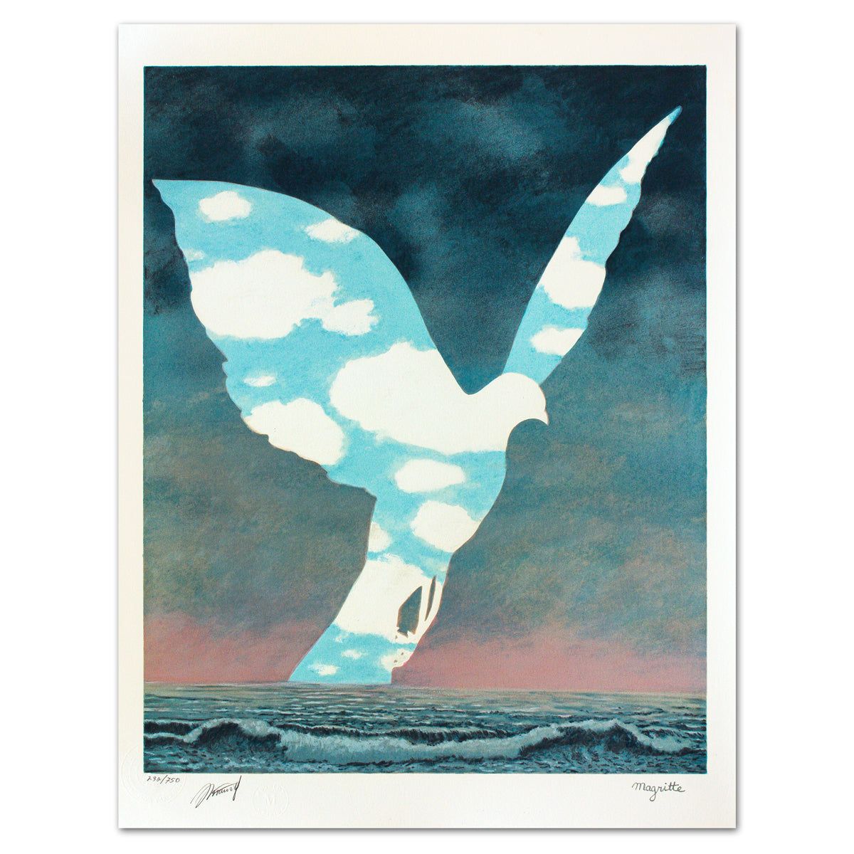 Rene Magritte- Lithograph "La Grande Famille"