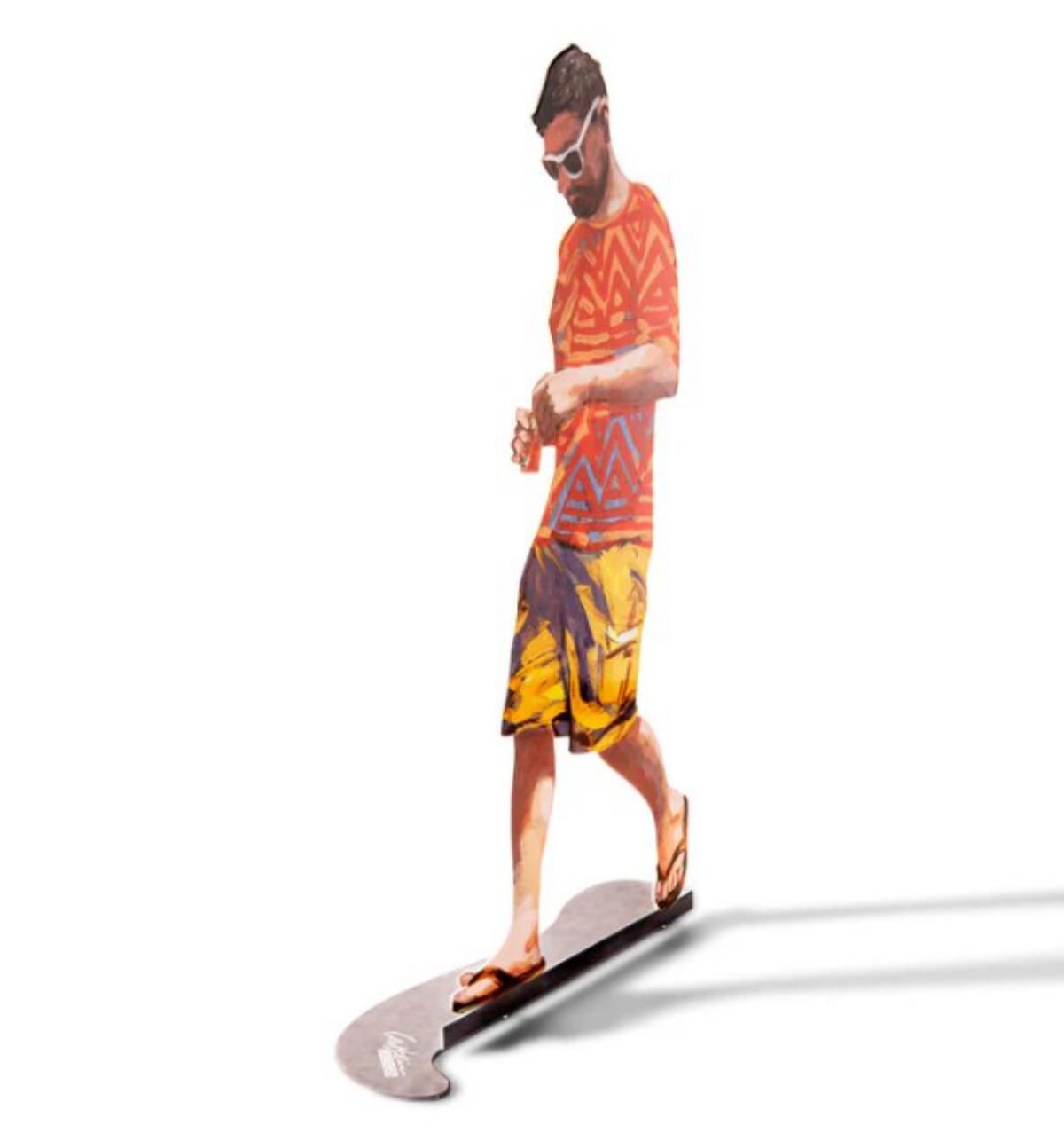 David Gerstein- Free Standing Sculpture "ORANGE SHIRT"