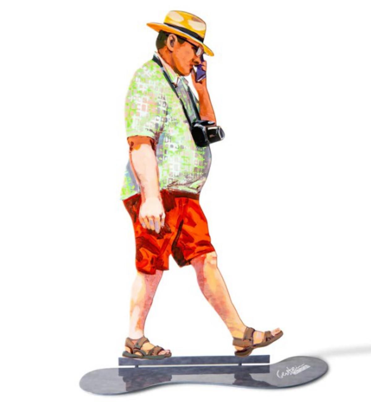 David Gerstein- Free Standing Sculpture "WALKIE-TALKIE"