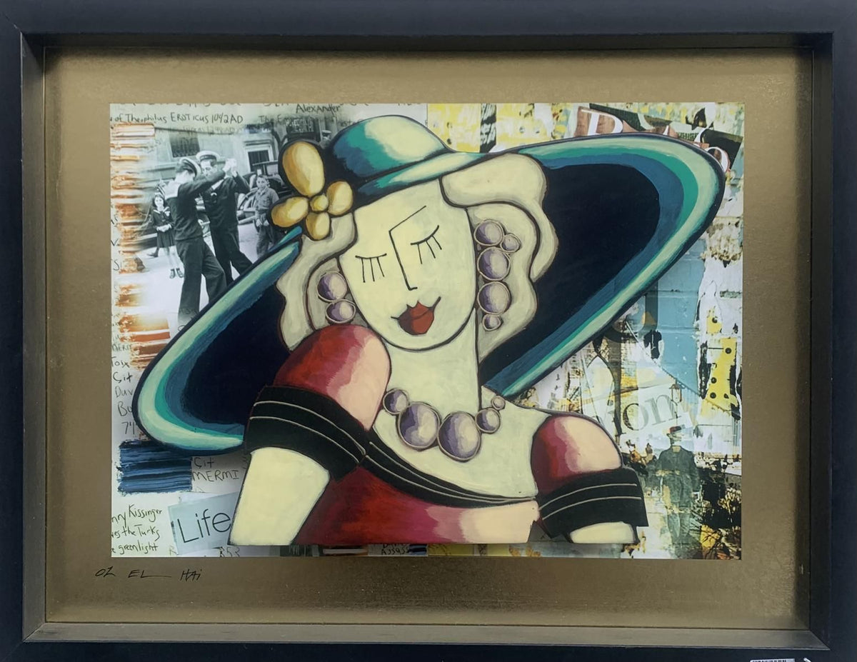 OzEl hai- Original on panel "Flower"