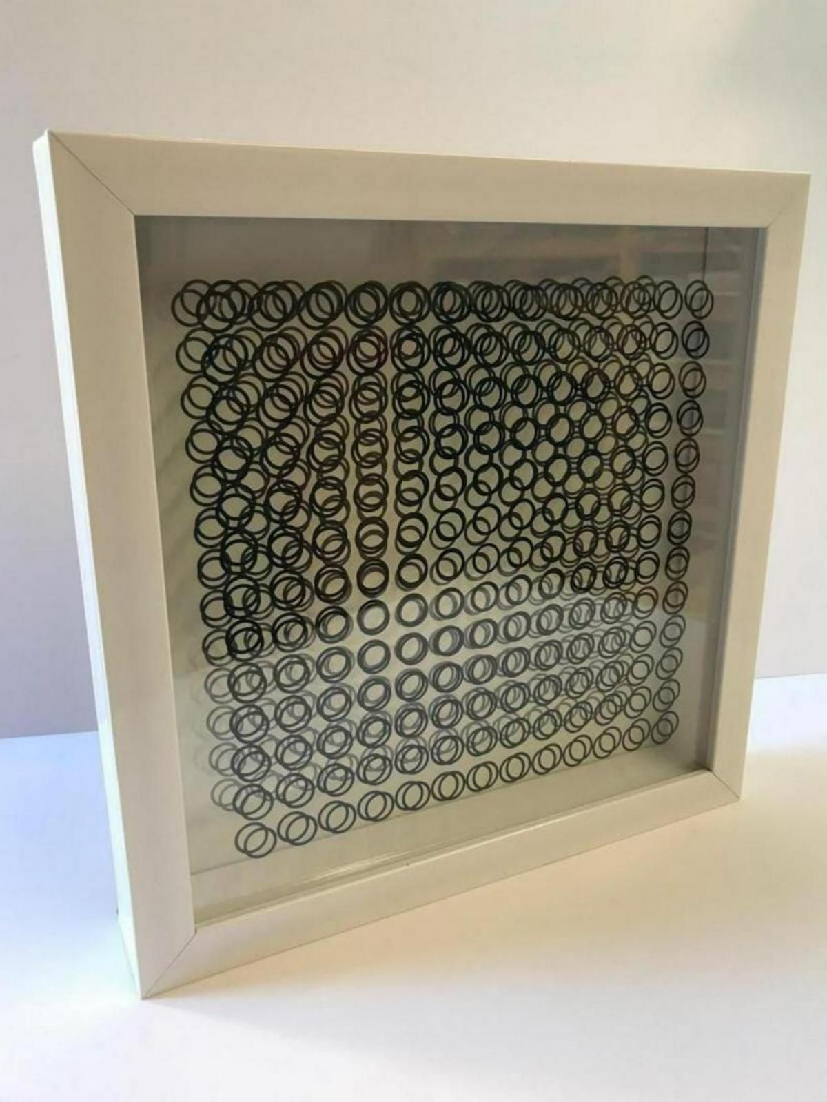 Victor Vasarely- 3D Wall Sculpture/object - Set of 8 "Cinetiques"