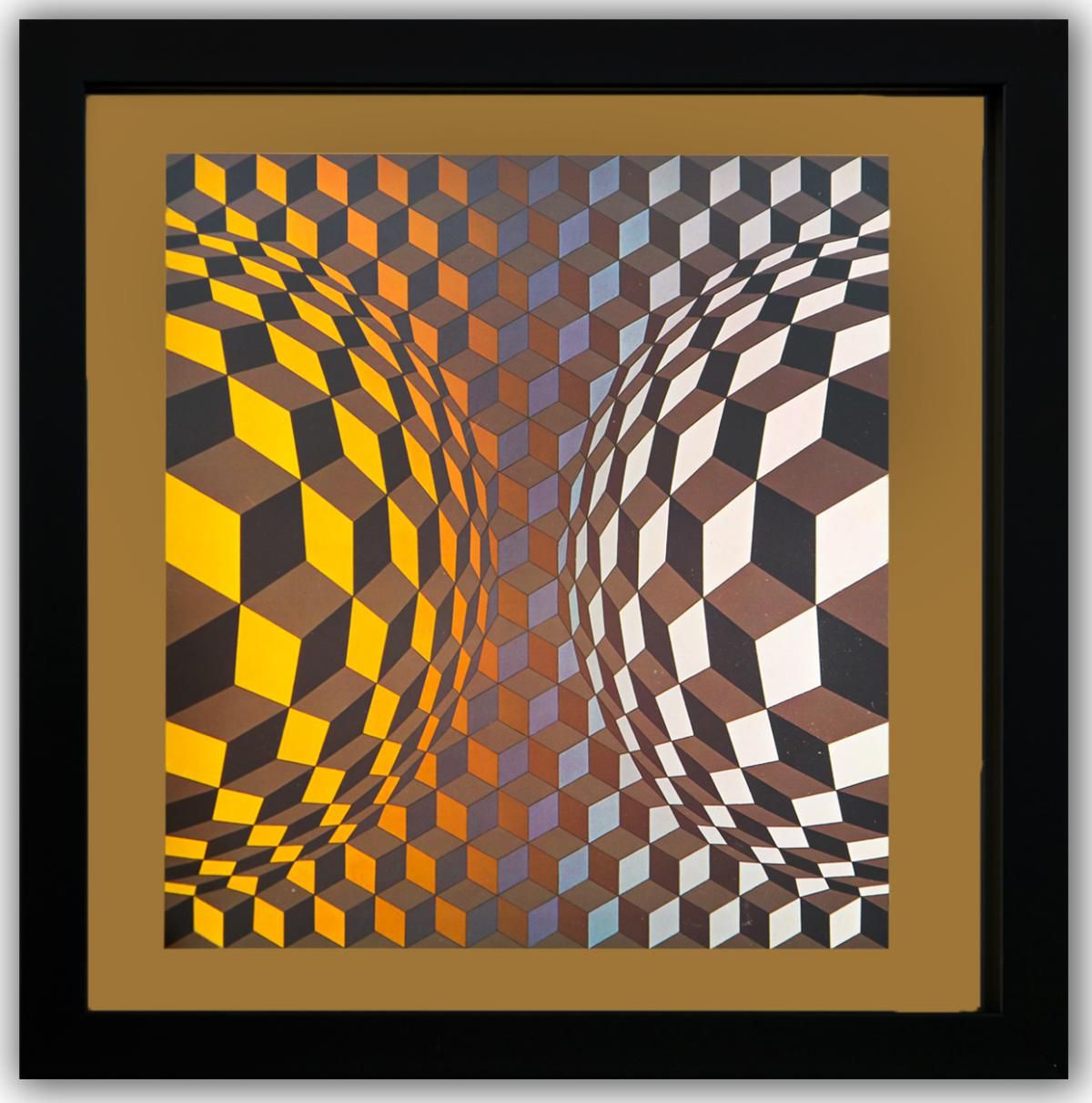 Victor Vasarely- Heliogravure Print "Untitled"