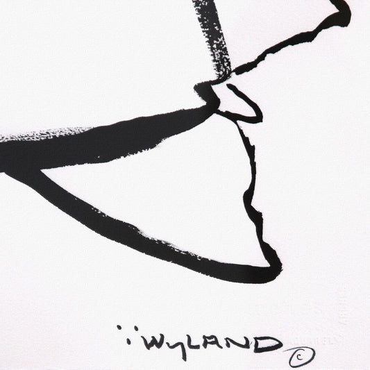 Wyland- Original Sumi Ink Painting "Turtle"