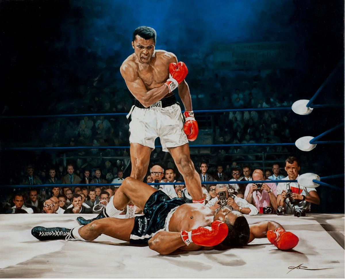 Yevgeniy Korol- Mixed Media "Ali Vs. Liston"