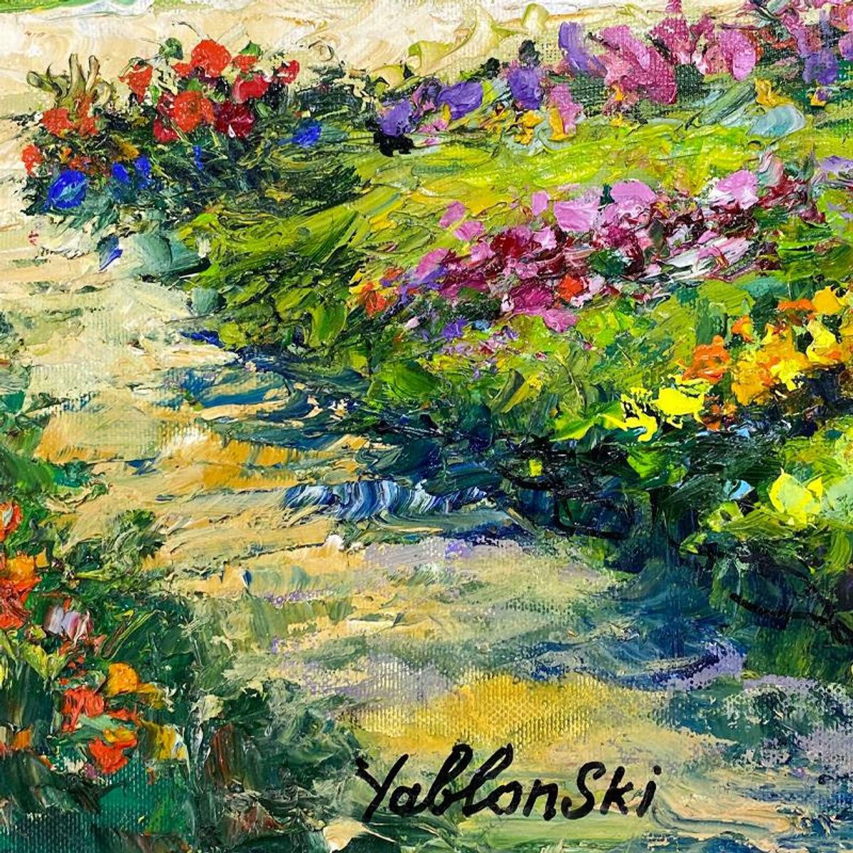 Shafira Yablonski, Original Oil Painting on Canvas, Hand Signed with Letter of Authenticity.