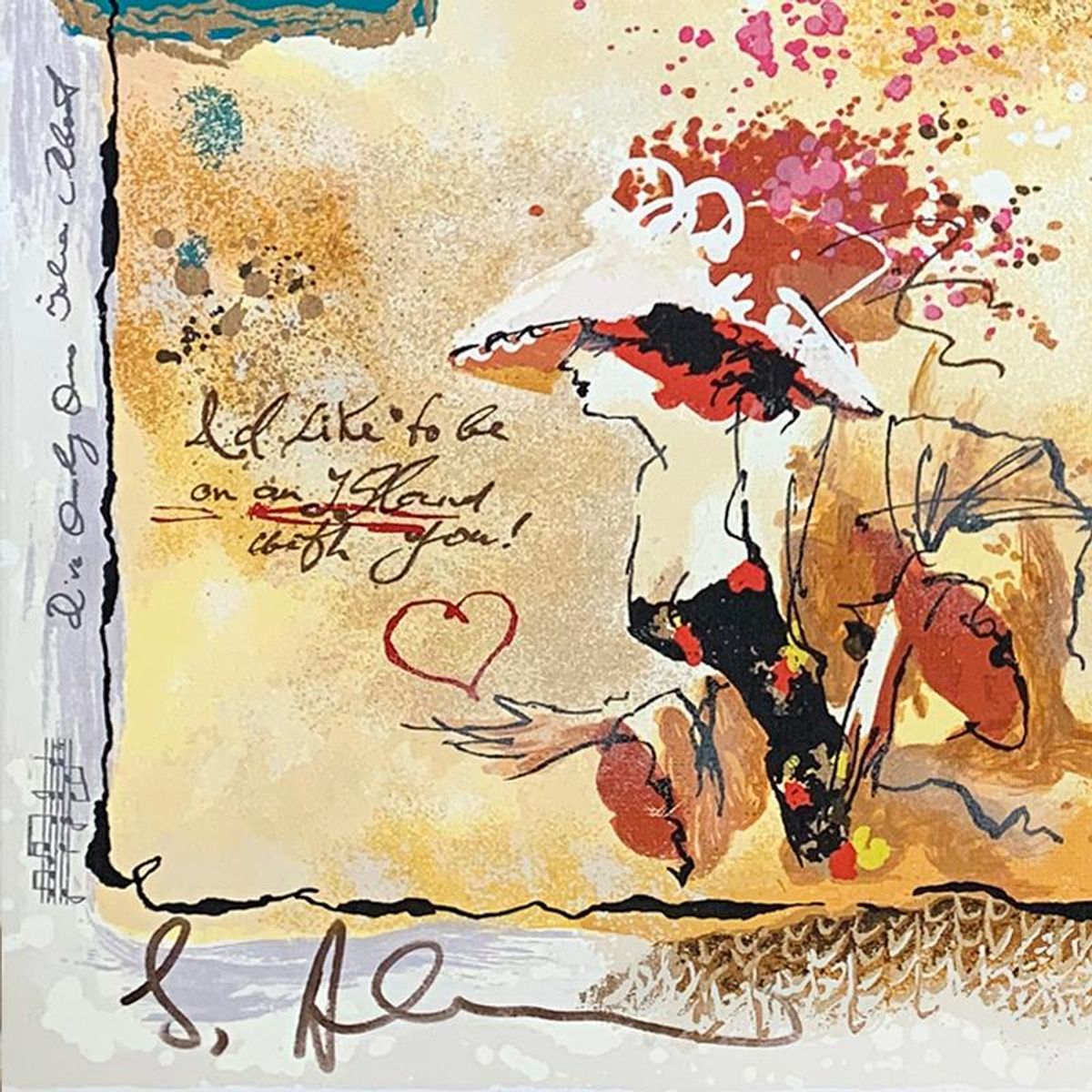 Alexander Galtchansky (1959-2008) and Tanya Wissotzky (1959-2006), Hand Signed Limited Edition Serigraph on Canvas with Letter of Authenticity.