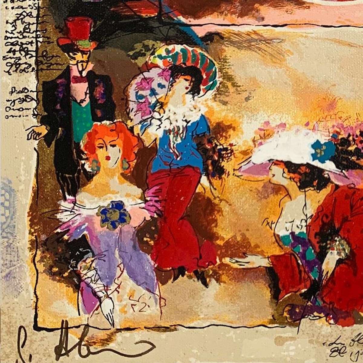 Alexander Galtchansky (1959-2008) and Tanya Wissotzky (1959-2006), Hand Signed Limited Edition Serigraph on Canvas with Letter of Authenticity.