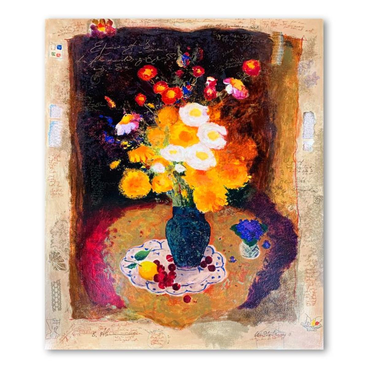 Alexander Galtchansky (1959-2008) and Tanya Wissotzky (1959-2006), Hand Signed Limited Edition Serigraph on Paper with Letter of Authenticity.
