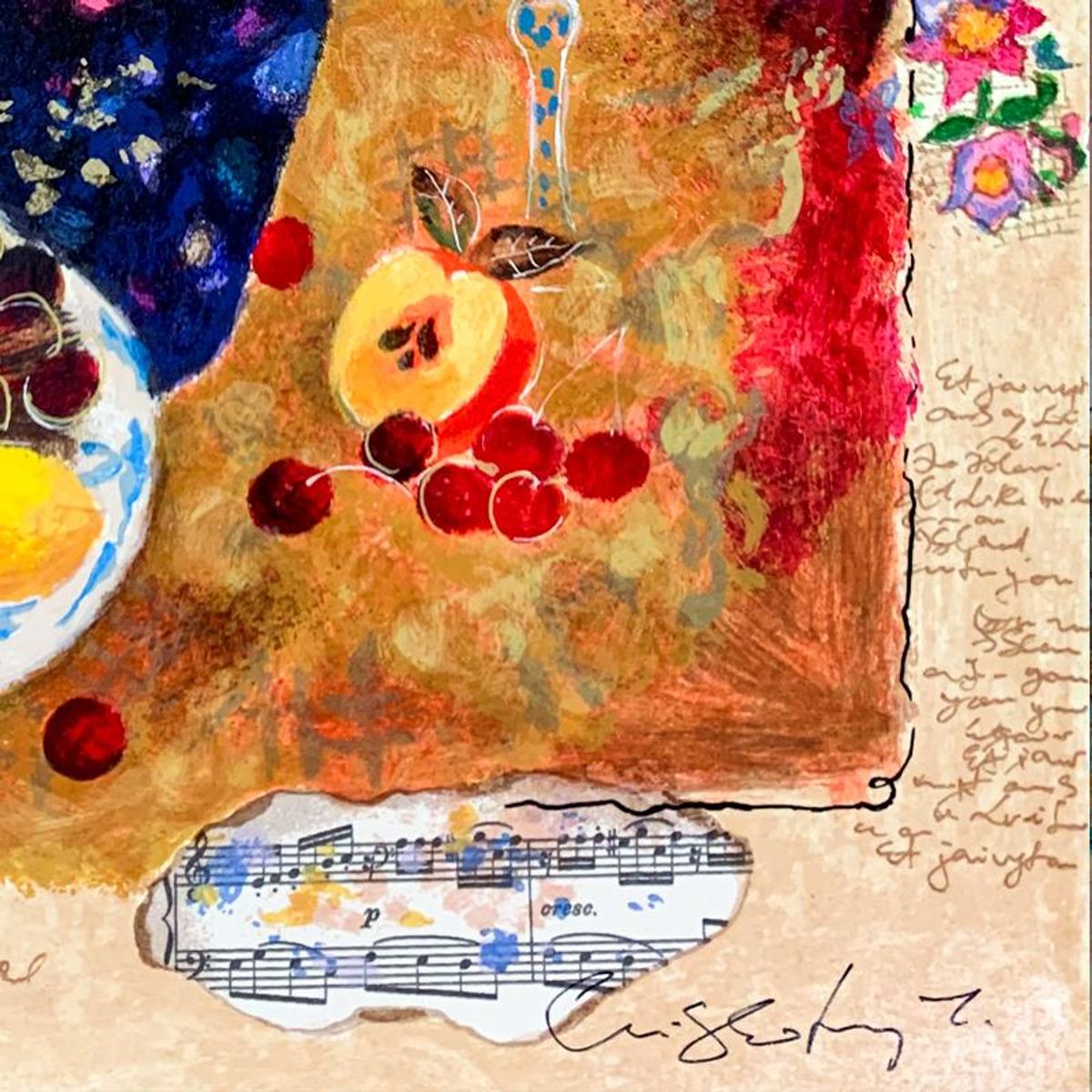 Alexander Galtchansky (1959-2008) and Tanya Wissotzky (1959-2006), Hand Signed Limited Edition Serigraph on Paper with Letter of Authenticity.