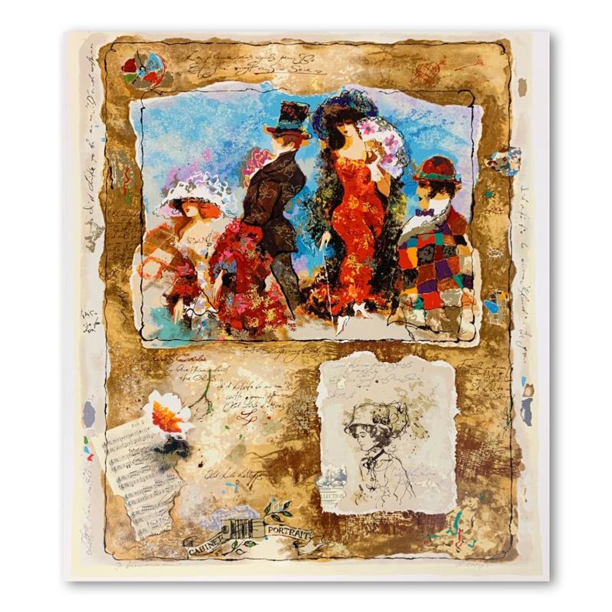 Alexander Galtchansky (1959-2008) and Tanya Wissotzky (1959-2006), Hand Signed Limited Edition Serigraph on Paper with Letter of Authenticity.