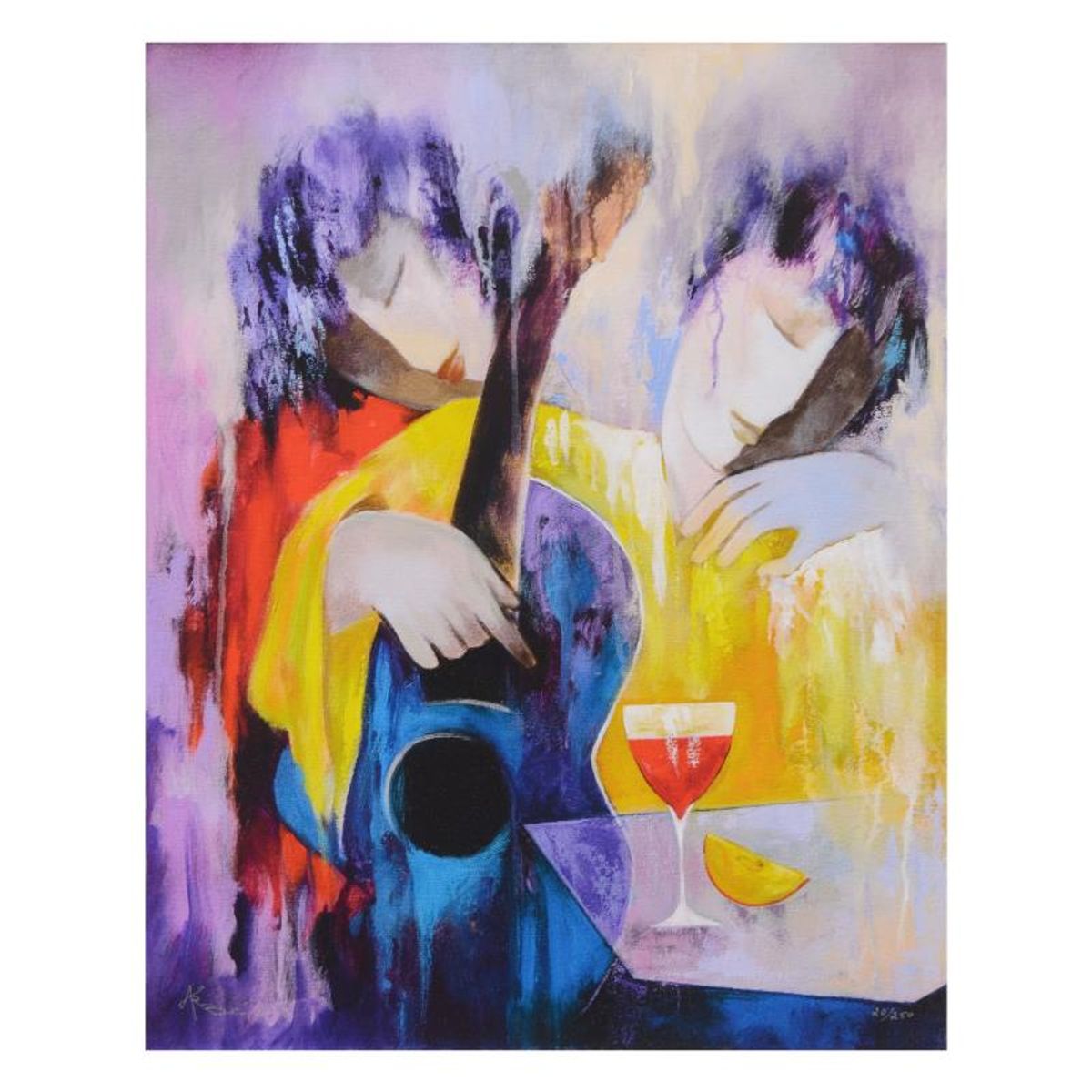 Arbe, "Interlude" Limited Edition on Canvas, Numbered and Hand Signed with Certificate of Authenticity.