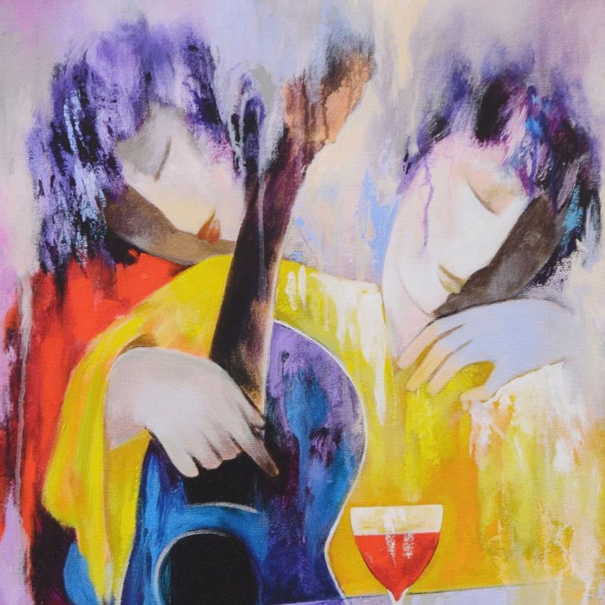 Arbe, "Interlude" Limited Edition on Canvas, Numbered and Hand Signed with Certificate of Authenticity.