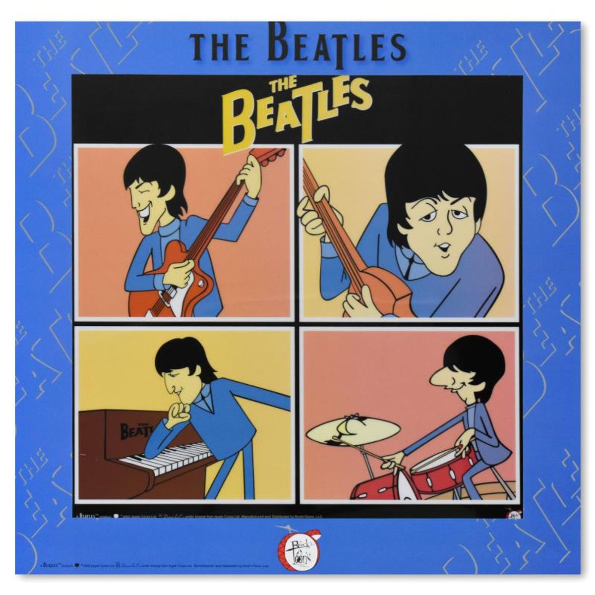 The Beatles, "Portraits" Limited Edition Sericel with Certificate of Authenticity.